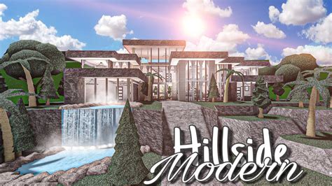 I combined the mountain and hous. . Hillside bloxburg mansion